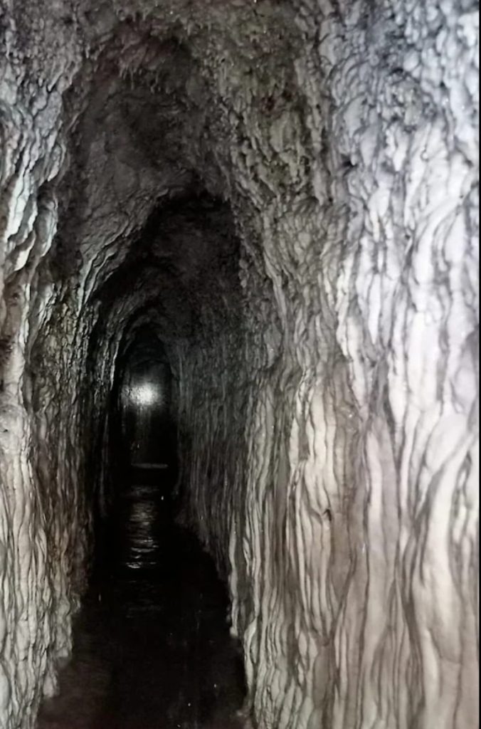 Underground tunnel view